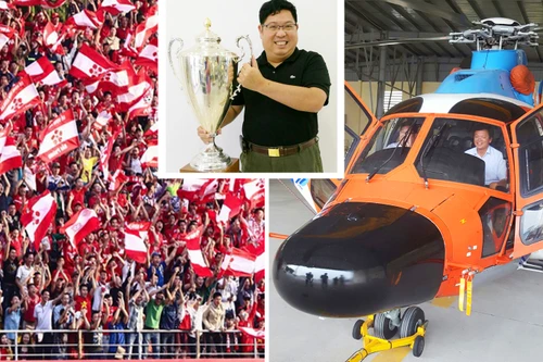 Hy hữu: Thuê trực thăng rước cúp tặng... đội về nhì V-League