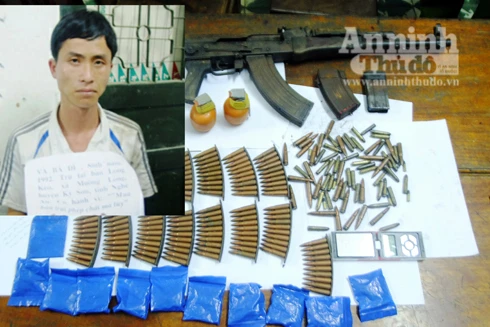 9X mang theo súng và lựu đạn đi buôn ma túy