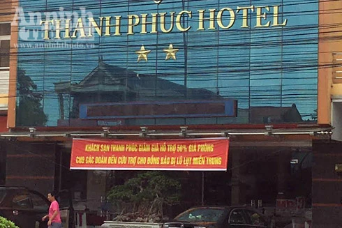 Giảm giá dịch vụ khách sạn cho các tổ chức, cá nhân hoạt động cứu trợ tại Quảng Bình