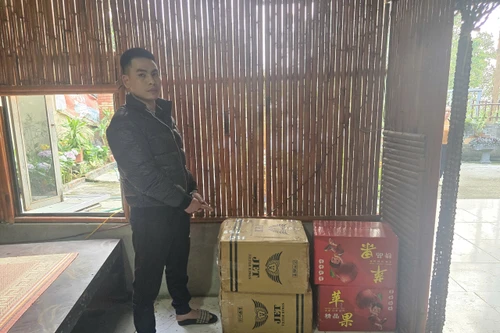 Lên mạng mua gần 120kg pháo nổ cất giấu chờ bán 