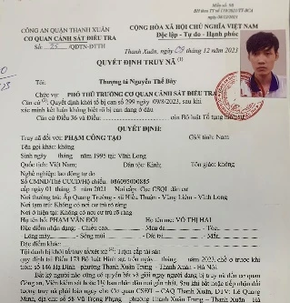 Truy nã kẻ trộm cắp máy tính xách tay ở khu nhà trọ