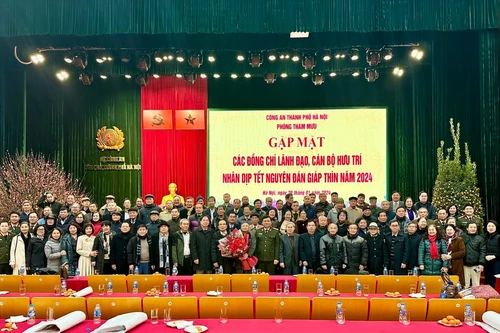 Gặp mặt cán bộ hưu trí Phòng Tham mưu Công an Hà Nội