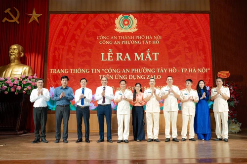 Công an phường Tây Hồ ra mắt kênh tương tác phục vụ nhân dân