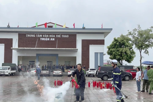 Xã Thuận An tăng cường tuyên truyền, tập huấn kỹ năng phòng cháy, chữa cháy và cứu nạn, cứu hộ