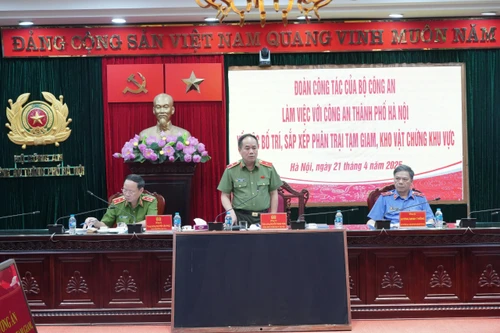 Công an Hà Nội đảm bảo an toàn các phân trại tạm giam, kho vật chứng khu vực 