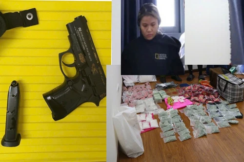 Bắt “nữ quái” cất giấu 24,8kg ma túy và 1 khẩu súng