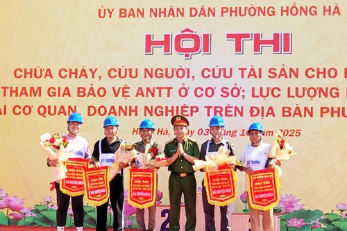 Phường Hồng Hà phát huy phương châm 4 tại chỗ, giảm thiệt hại do cháy, nổ gây ra