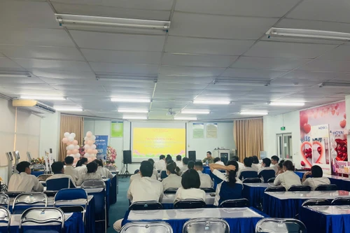 Công an xã Thiên Lộc nâng cao nhận thức pháp luật cho công nhân