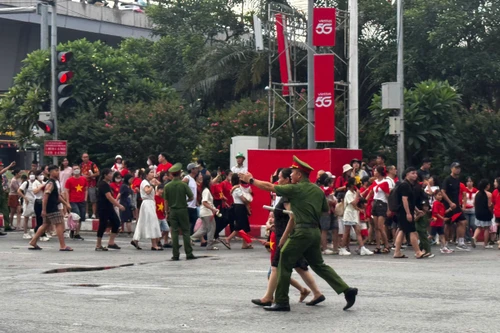 Công an phường Tây Hồ đảm bảo ANTT trước giờ sơ duyệt sự kiện A80