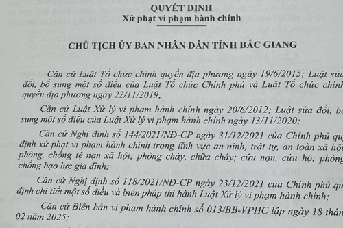 Vi phạm an toàn cháy, nổ, một cơ sở bị phạt 80 triệu đồng
