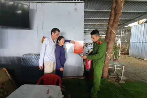 Công an phường Tây Hồ quyết liệt thực hiện các biện pháp đảm bảo an toàn cháy, nổ 