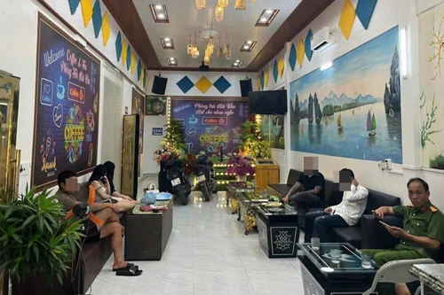 Phát hiện nhiều đối tượng vào quán trà sử dụng ma túy