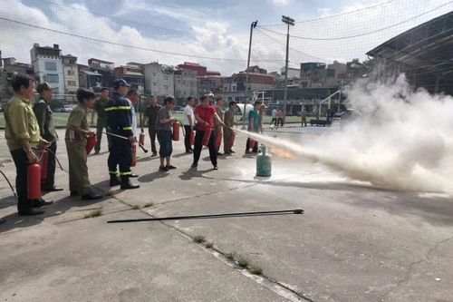 Nỗ lực các biện pháp an toàn cháy, nổ tại phường Hồng Hà