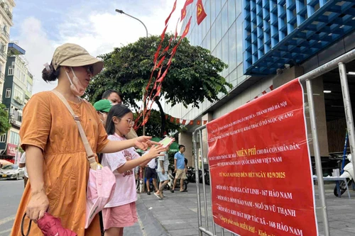 Bố trí 3 điểm trông xe miễn phí tại ga Cát Linh phục vụ nhân dân ngày Quốc khánh 2-9