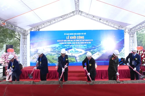 Xây dựng khu vườn hoa, cây xanh rộng hơn 3.000 m2 trên đường Võ Chí Công