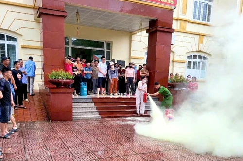 Kiểm tra các điểm có nguy cơ cao về hỏa hoạn tại huyện Thanh Trì