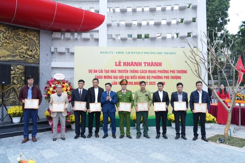 Khánh thành dự án cải tạo nhà truyền thống cách mạng phường Phú Thượng