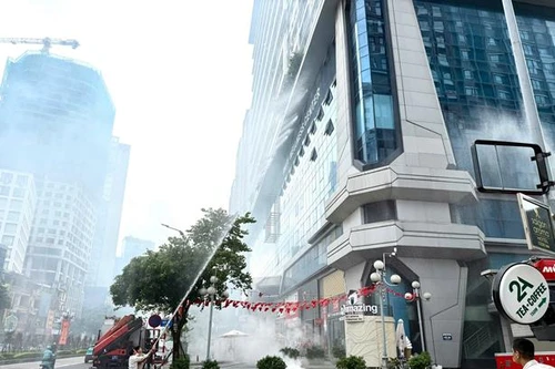 Kiểm tra, đánh giá việc phối hợp thực tập phương án cứu nạn, cứu hộ tại tòa nhà Star City