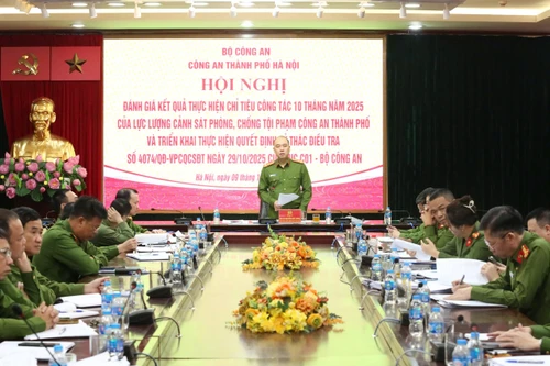 Công an Hà Nội quyết tâm thực hiện các nhiệm vụ, chỉ tiêu công tác phòng, chống tội phạm