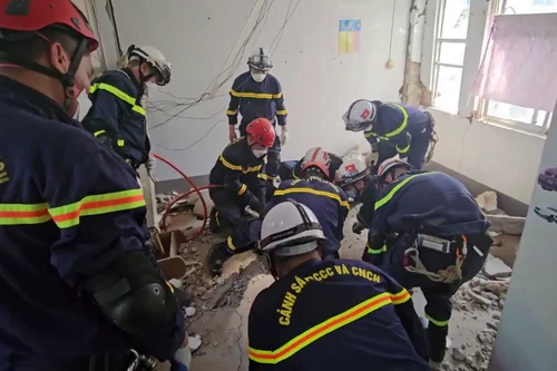 Lực lượng cứu nạn, cứu hộ Bộ Công an Việt Nam mở rộng tìm kiếm nạn nhân do thảm họa động đất tại Myanmar