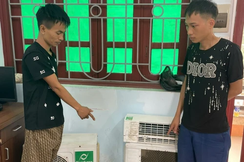 Nhanh chóng bắt hai đối tượng trộm cắp điều hòa trong đêm