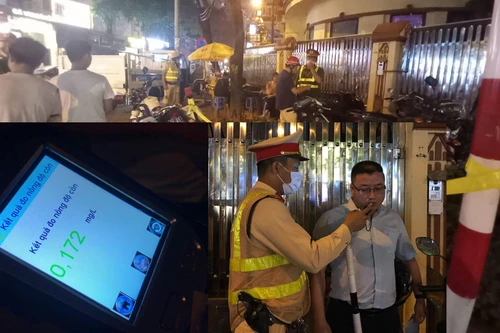 Xử lý vi phạm nồng độ cồn: Vừa xuống xe đã gọi điện thoại xin trợ giúp từ người thân