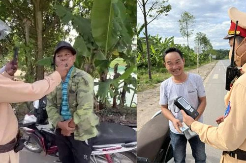 Cười ra nước mắt cảnh uống rượu bị Cảnh sát giao thông “thổi cồn”, vứt xe bỏ chạy