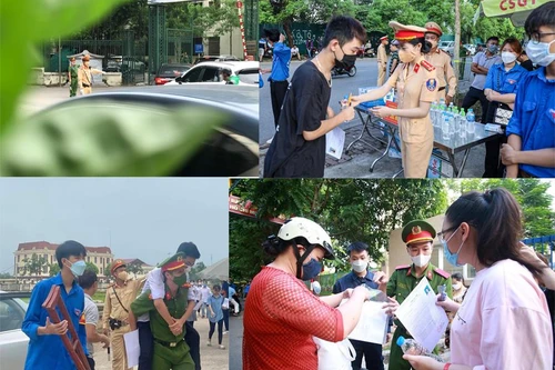Xúc động những việc làm của Công an Thủ đô trong cuộc đua “vượt vũ môn” của thí sinh ở Hà Nội