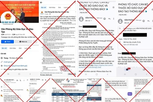 Cảnh báo giả mạo Bộ GD-ĐT tuyển dụng công chức trên mạng xã hội