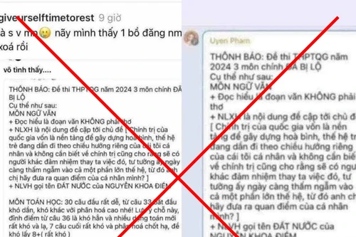 Chưa thi tốt nghiệp đã xuất hiện thông tin lộ đề Ngữ văn