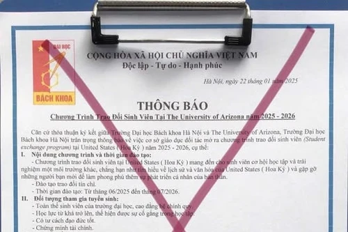 Cảnh báo giả mạo trao đổi sinh viên với nước ngoài