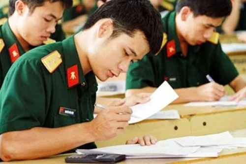 Điểm sàn khối các trường quân sự cao nhất 24,5 điểm