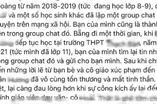 Hà Nội: Xác minh vụ việc "nói xấu học sinh" dù giáo viên đã chấm dứt hợp đồng