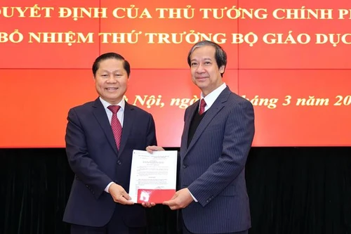 Công bố quyết định điều động, bổ nhiệm thứ trưởng và lãnh đạo các đơn vị Bộ GD-ĐT