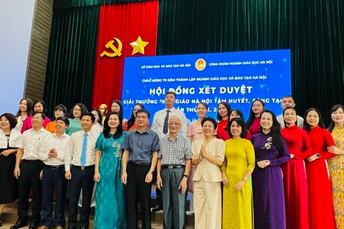 70 giáo viên vào chung khảo giải thưởng Nhà giáo Hà Nội tâm huyết, sáng tạo 2024