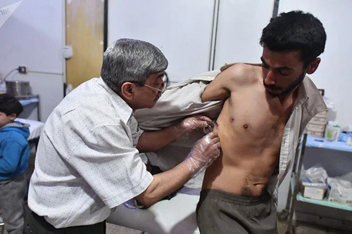 Những hình ảnh ít người biết bên trong bệnh viện ngầm ở Douma, Syria