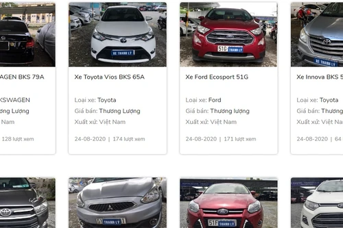 Khách hàng mất khả năng trả nợ, ngân hàng ồ ạt thanh lý ô tô thu hồi nợ