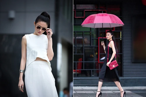 Kha Mỹ Vân nổi bật dạo phố ngay khi vừa về Việt Nam