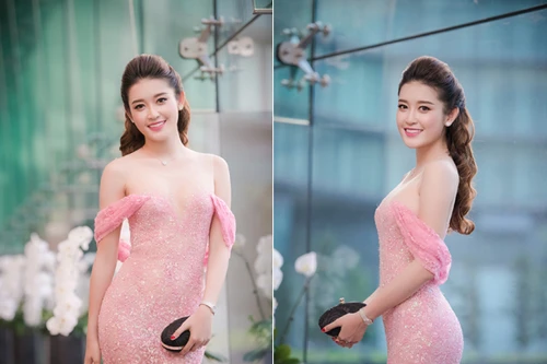 Á hậu Huyền My "hút hồn" với đầm xuyên thấu