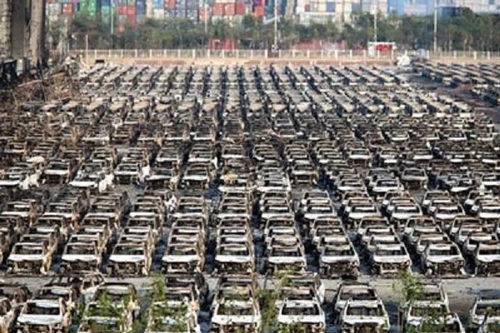 Hơn 8000 ôtô mới nhập khẩu bị phá hủy trong vụ nổ Thiên Tân