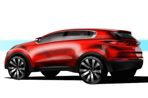 Kia công bố ảnh teaser của SUV Sportage 2016