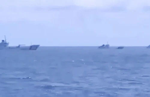 Tàu, máy bay Trung Quốc tiếp tục ngăn cản tàu Cảnh sát biển và Kiểm ngư Việt Nam