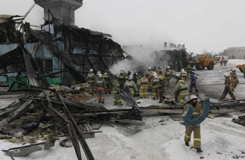 Hỏa hoạn tại sân bay vùng Siberia