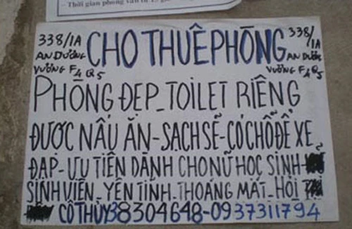Thuê nhà trọ đầu năm học mới: Đắt... cắt cổ!
