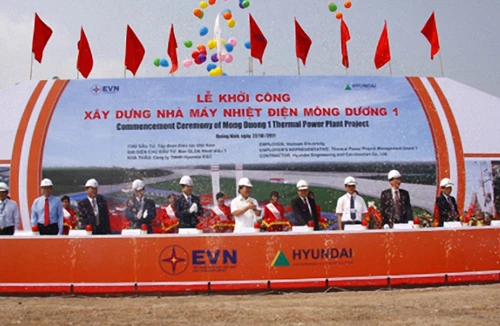 Khởi công nhà máy nhiệt điện Mông Dương 1