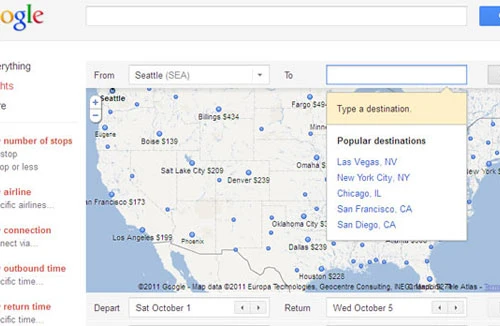 Google ra mắt Flight Search