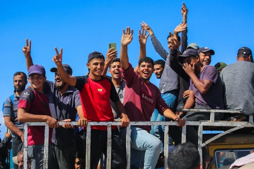 Niềm vui về nhà của người dân Gaza sau khi Israel - Hamas ngừng bắn