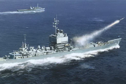 Khám phá sức mạnh tuần dương hạm hạt nhân đầu tiên trên thế giới của Mỹ