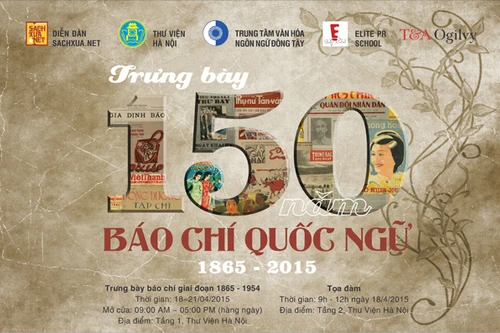 Trưng bày “150 năm Báo chí quốc ngữ, giai đoạn 1865-1954”