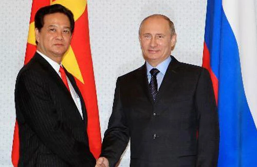 Thủ tướng Nguyễn Tấn Dũng hội kiến Tổng thống Nga V. Putin